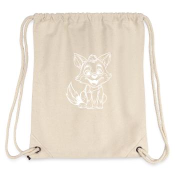 Little cute smiling fox - Stanley/Stella Recycled Gym Bag - natural - Back