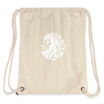 Stolzer Löwenkopf mit Mähne - Stanley/Stella recycelter Gym Bag - Naturweiß - Hinten