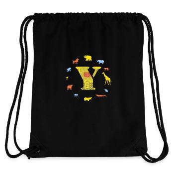Africa y - Stanley/Stella Recycled Gym Bag - black - Back