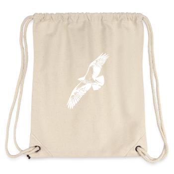 Eagle in gliding for bird lovers and falconers - Stanley/Stella Recycled Gym Bag - natural - Back