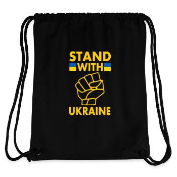 stand with ukraine - Stanley/Stella Recycled Gym Bag - black - Back