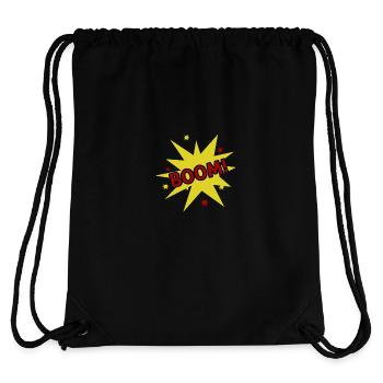 BOOM ! - Stanley/Stella recycelter Gym Bag - Schwarz - Hinten