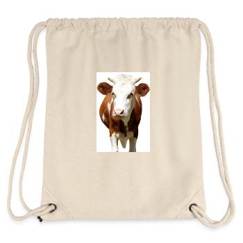 Kuh Poster - Stanley/Stella recycelter Gym Bag - Naturweiß - Hinten