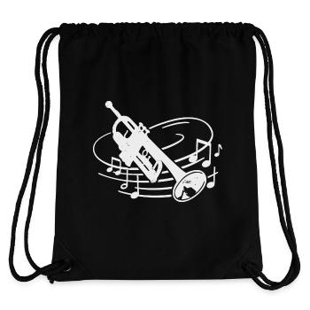 Trumpet Player Musician Trumpeter Orchestra - Stanley/Stella Recycled Gym Bag - black - Back