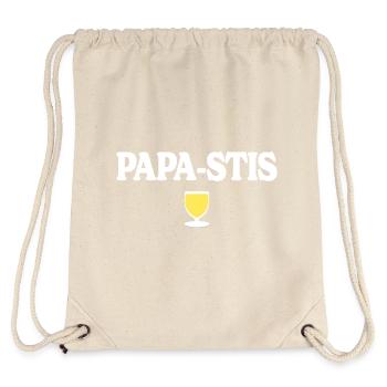 Papa-Stis Funny Aperitif Father Papa Pastis - Stanley/Stella Recycled Gym Bag - natural - Back