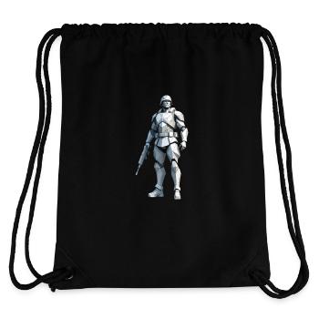 Soldat - Low Poly Army Design - Stanley/Stella recycelter Gym Bag - Schwarz - Hinten