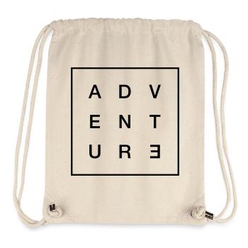 Adventure - Sac à cordon recyclé Stanley/Stella - blanc naturel - Devant