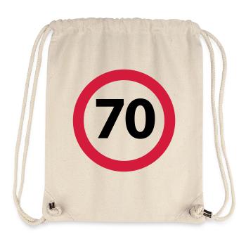 70th Birthday - Stanley/Stella Recycled Gym Bag - natural - Front