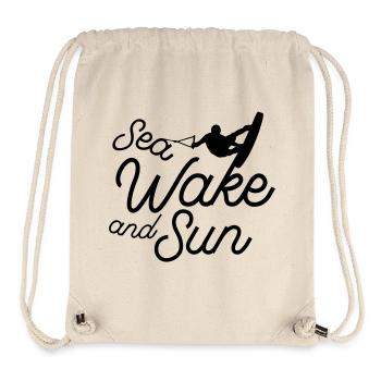 Sea wake and sun - Stanley/Stella Recycled Gym Bag - natural - Front