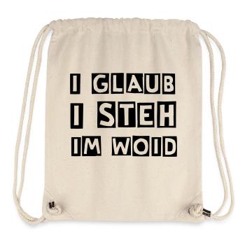 i glaub i steh im woid - wald - Stanley/Stella recycelter Gym Bag - Naturweiß - Vorne