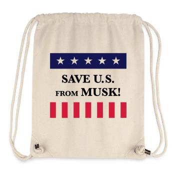 Save Us From Musk! (America / USA) - Stanley/Stella Recycled Gym Bag - natural - Front