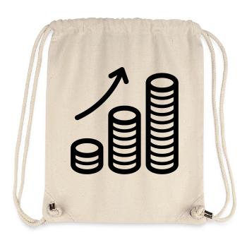 Rendite Geld Zinsen Wachstum - Stanley/Stella recycelter Gym Bag - Naturweiß - Vorne