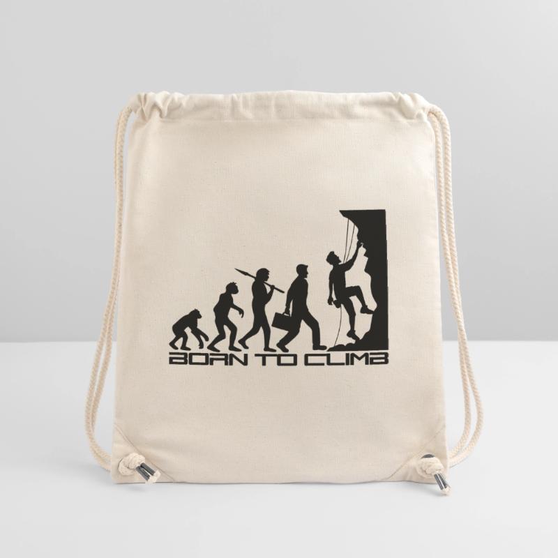 né pour gravir l'évolution évolution née raide Sac à cordon recyclé Stanley/Stella