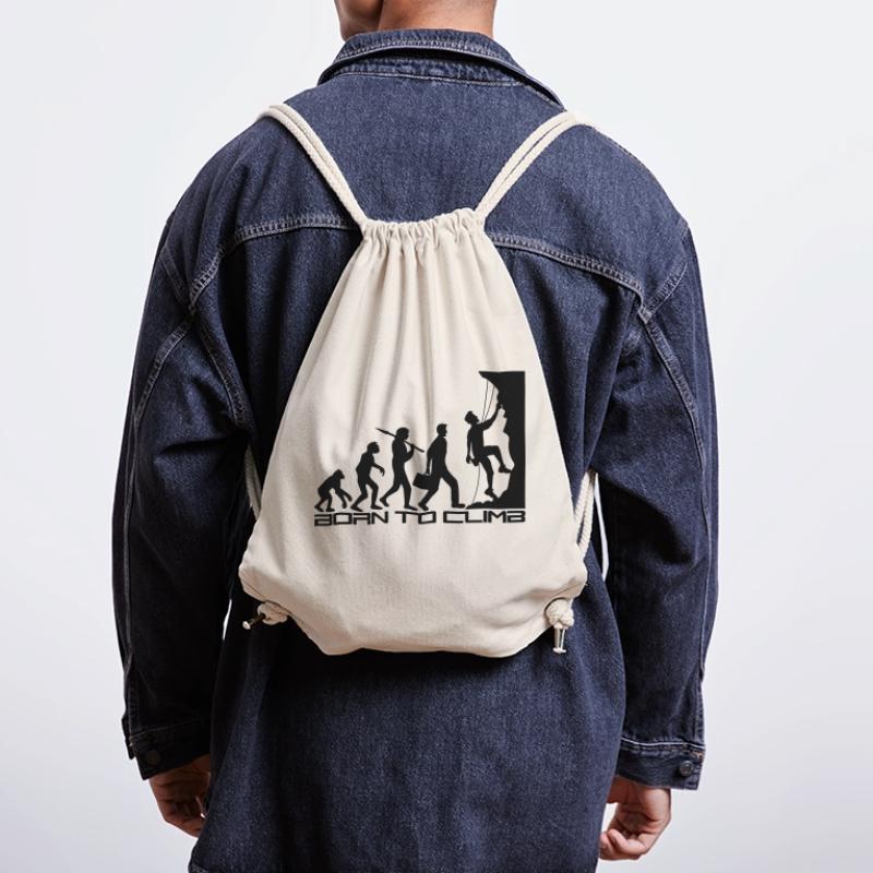 né pour gravir l'évolution évolution née raide Sac à cordon recyclé Stanley/Stella