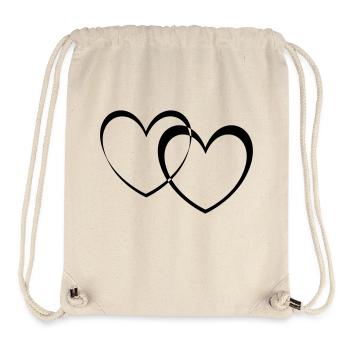 doppelherzen - Stanley/Stella recycelter Gym Bag - Naturweiß - Vorne