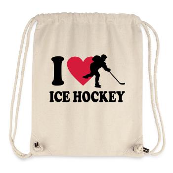 Eishockey - Stanley/Stella recycelter Gym Bag - Naturweiß - Vorne