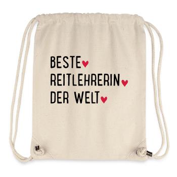 Beste Reitlehrerin der Welt - Stanley/Stella recycelter Gym Bag - Naturweiß - Vorne