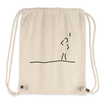 zweifel ratlosigkeit vergesslich - Stanley/Stella recycelter Gym Bag - Naturweiß - Vorne