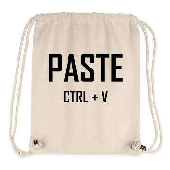 Paste Ctrl V - Vater Sohn Shirt - Stanley/Stella recycelter Gym Bag - Naturweiß - Vorne