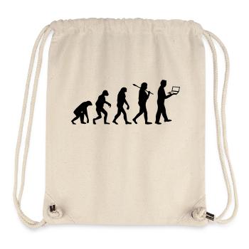 NERD EVOLUTION - Sac à cordon recyclé Stanley/Stella - blanc naturel - Devant