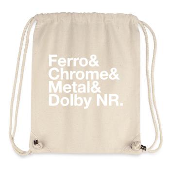 Ferro & Chrome & Metal & Dolby NR. - Stanley/Stella recycelter Gym Bag - Naturweiß - Vorne