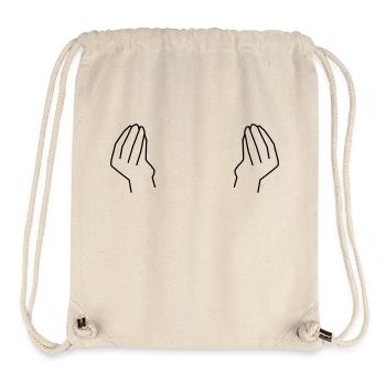Aiguilles d’Italie - Sac à cordon recyclé Stanley/Stella - blanc naturel - Devant