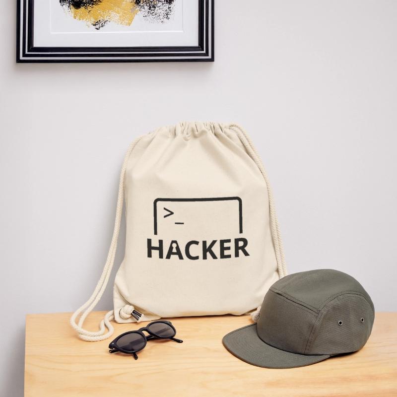 Hacker programmeur informatique Sac à cordon recyclé Stanley/Stella