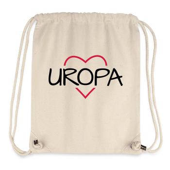 Uropa Herz Geschenkidee - Stanley/Stella recycelter Gym Bag - Naturweiß - Vorne