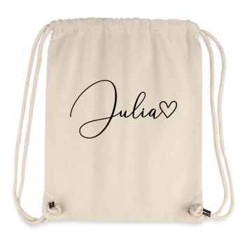 Julia Last Name First Name Girl - Stanley/Stella Recycled Gym Bag - natural - Front