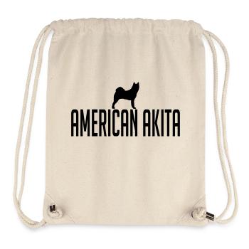 AMERICAN AKITA dog - Stanley/Stella Recycled Gym Bag - natural - Front