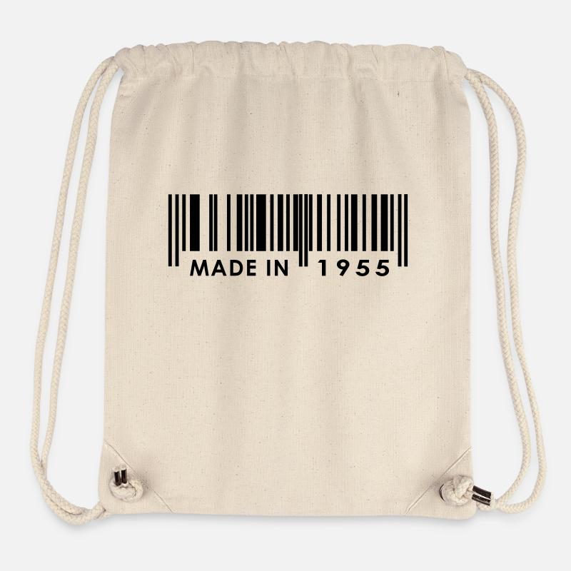Geburtstag 1955 - Stanley/Stella recycelter Gym Bag - Naturweiß