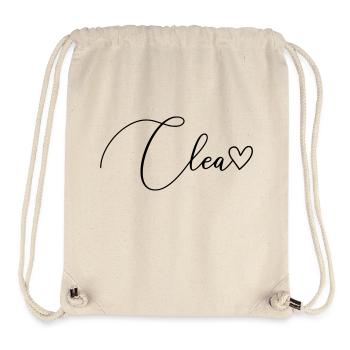 Clea Last Name First Name Girl - Stanley/Stella Recycled Gym Bag - natural - Front