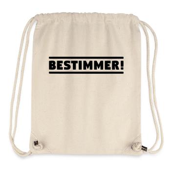 BESTIMMER! Chef Boss Anführer! Leitwolf Alphatier! - Stanley/Stella recycelter Gym Bag - Naturweiß - Vorne