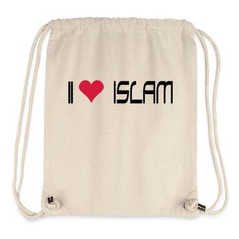 I LOVE ISLAM - Stanley/Stella recycelter Gym Bag - Naturweiß - Vorne