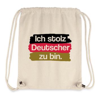 Ich stolz Deutscher zu bin. - Stanley/Stella recycelter Gym Bag - Naturweiß - Vorne