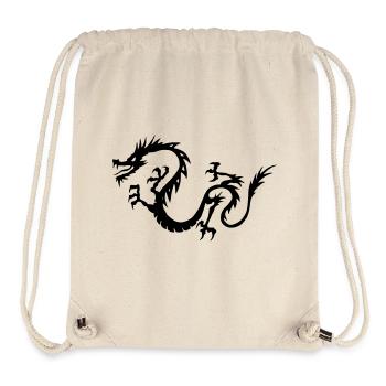 Chinesischer Drache - Stanley/Stella recycelter Gym Bag - Naturweiß - Vorne