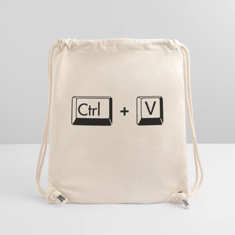 Copy paste funny gift for twins Stanley/Stella Recycled Gym Bag