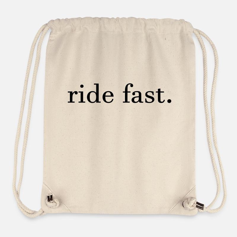ride almost. - Stanley/Stella Recycled Gym Bag - natural