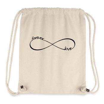 Forever Love Unendlichkeit Symbol 8 - Stanley/Stella recycelter Gym Bag - Naturweiß - Vorne