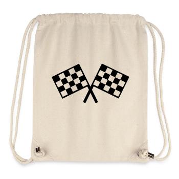 flags - car race - Stanley/Stella Recycled Gym Bag - natural - Front