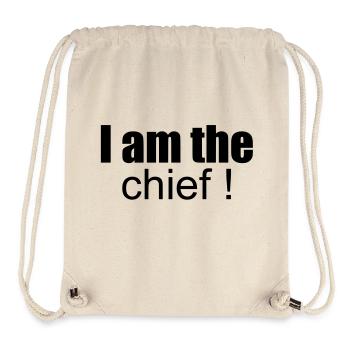 i am the chief ! - Stanley/Stella Recycled Gym Bag - natural - Front