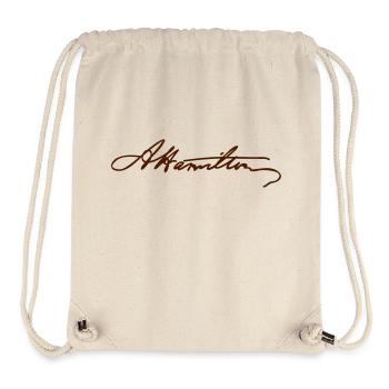 Alexander Hamilton Signature - Stanley/Stella recycelter Gym Bag - Naturweiß - Vorne
