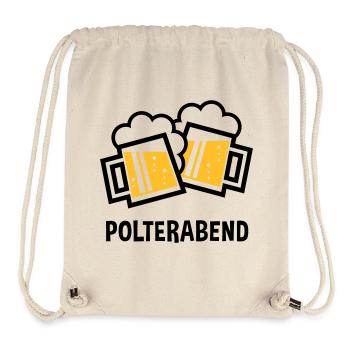 Polterabend (JGA Bier Bayrische Bierkrüge / 2C) - Stanley/Stella recycelter Gym Bag - Naturweiß - Vorne