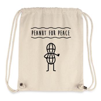 Peanut for peace - Stanley/Stella Recycled Gym Bag - natural - Front
