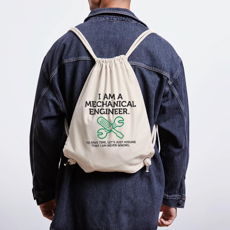 I am an engineer and I m always right! Stanley/Stella Recycled Gym Bag