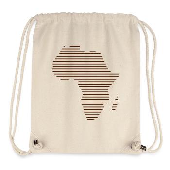 Africa / / Africa map / / Abstract / / lines - Stanley/Stella Recycled Gym Bag - natural - Front