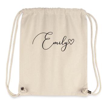 Emily Name First Name Girl - Stanley/Stella Recycled Gym Bag - natural - Front