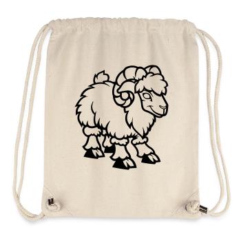 Sheep Comic Capricorn - Stanley/Stella Recycled Gym Bag - natural - Front
