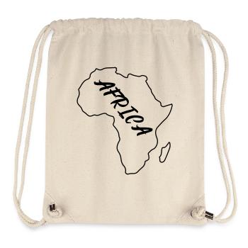 Africa Outline - Stanley/Stella Recycled Gym Bag - natural - Front