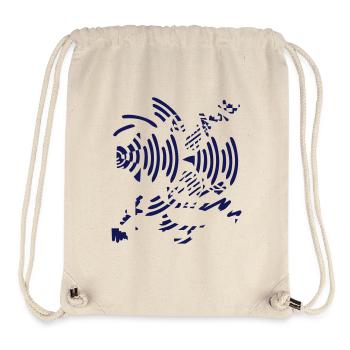 music distortion v2 (© alteerian) - Stanley/Stella recycelter Gym Bag - Naturweiß - Vorne